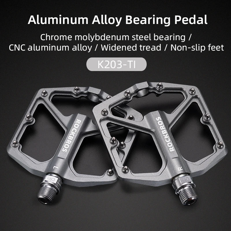 Ultralight Aluminum Bike Pedals with Sealed DU Bearings Non-Slip Grip