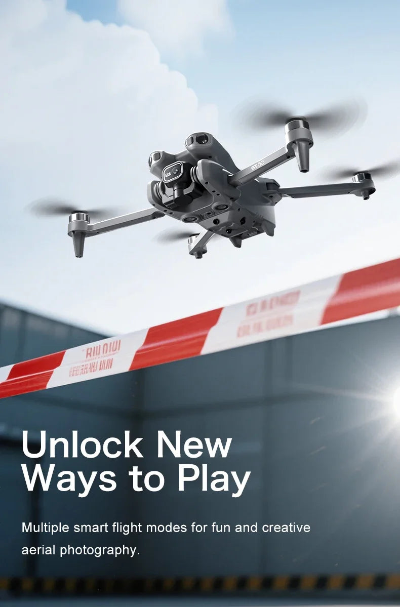 Lenovo GT50 8K Drone with 360° Obstacle Avoidance & 3KM Range