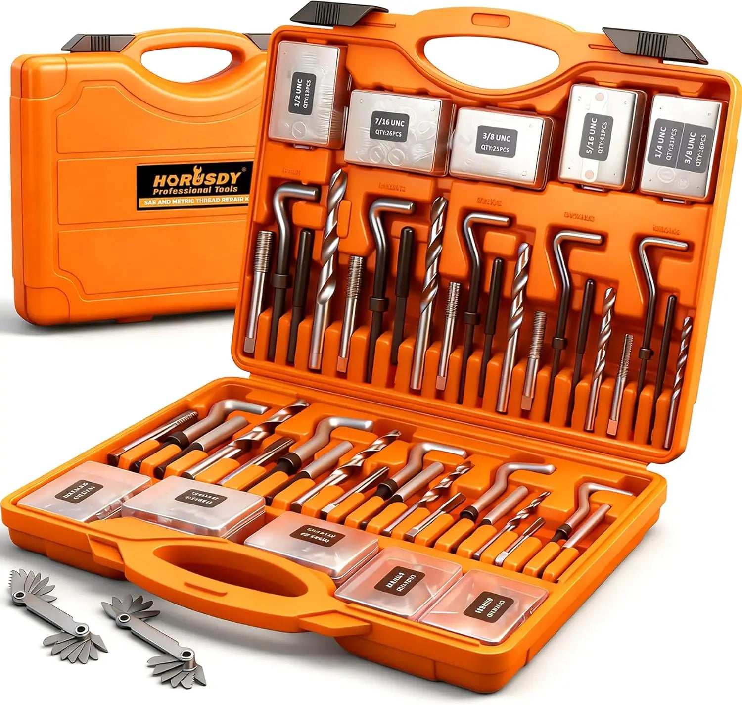 348-Piece Thread Repair Kit for Metric and SAE Threads