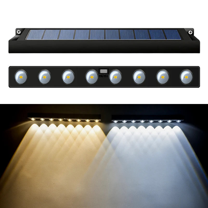 Solar LED Wall Accent Light, 4/8-LED Options