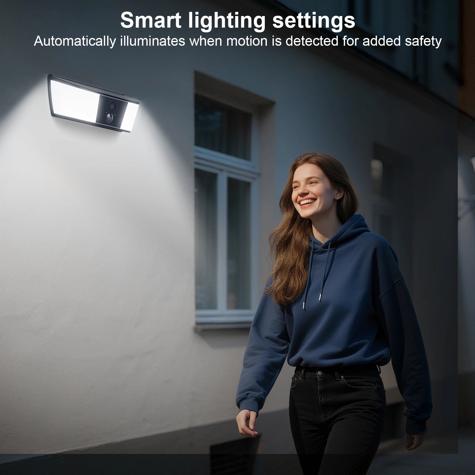 2K Solar Camera Wall Light 2.4G Outdoor WIFI Camera Home Protection Security Camera Battery Cam Color Night Vision Local Alarm