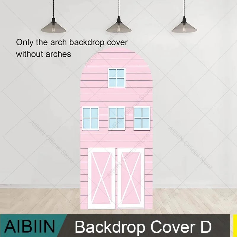 Farm-Themed Arch Backdrop Cover, Stand Excluded