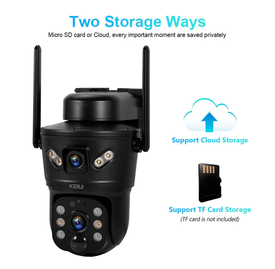 Outdoor 6MP Solar Dual-Lens 4G WiFi Security Camera