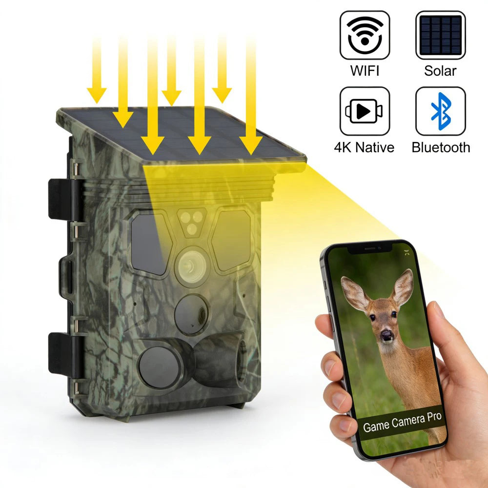 4K 50MP WiFi Trail Camera with 940NM Night Vision