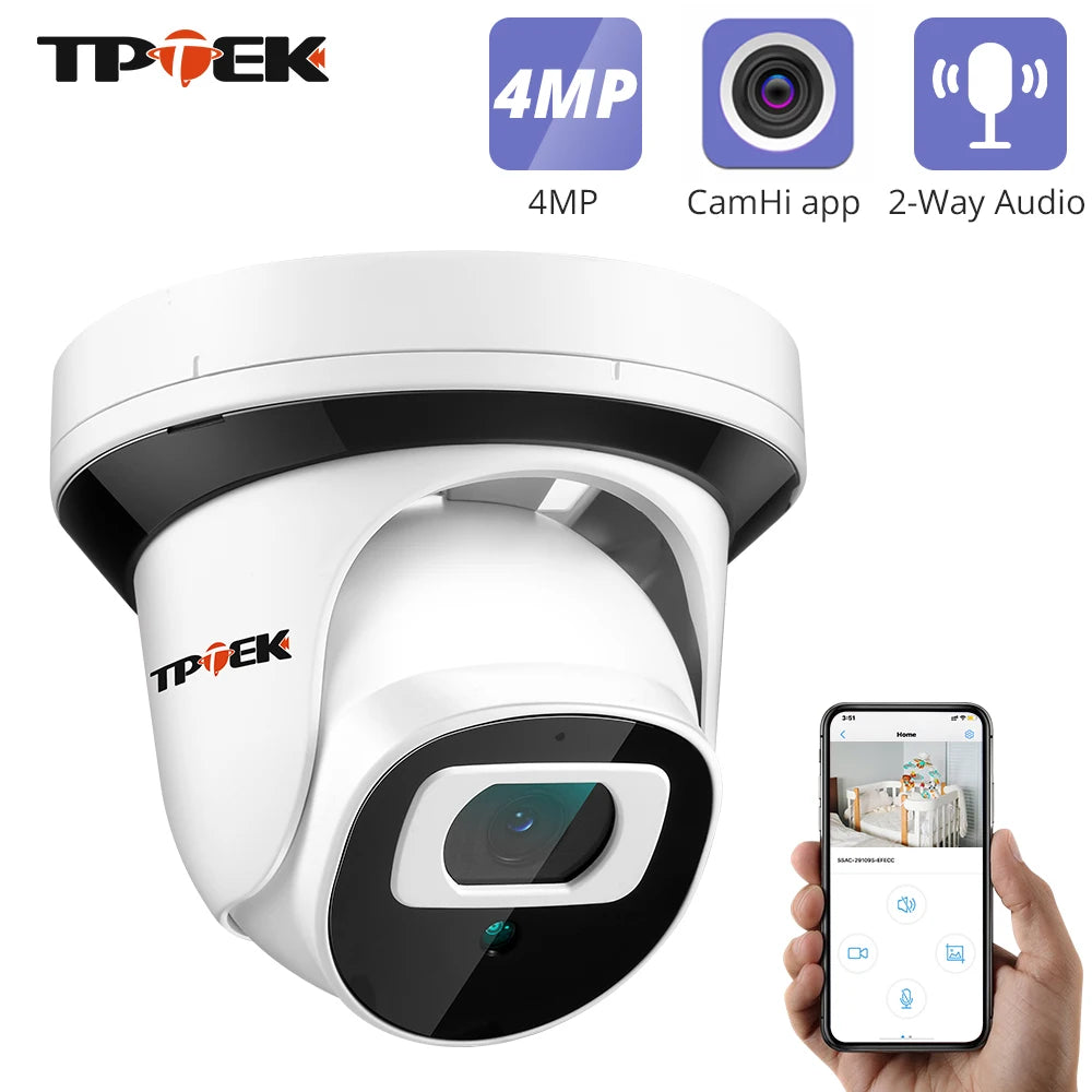 4MP WiFi vnútorná bezpečnostná kamera s nočným videním a upozorneniami na pohyb
