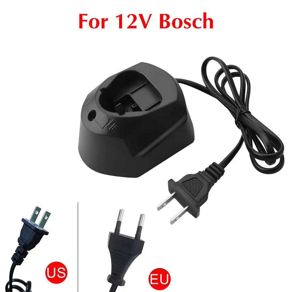 Charger for Bosch 10.8V / 12V Li-Ion Batteries