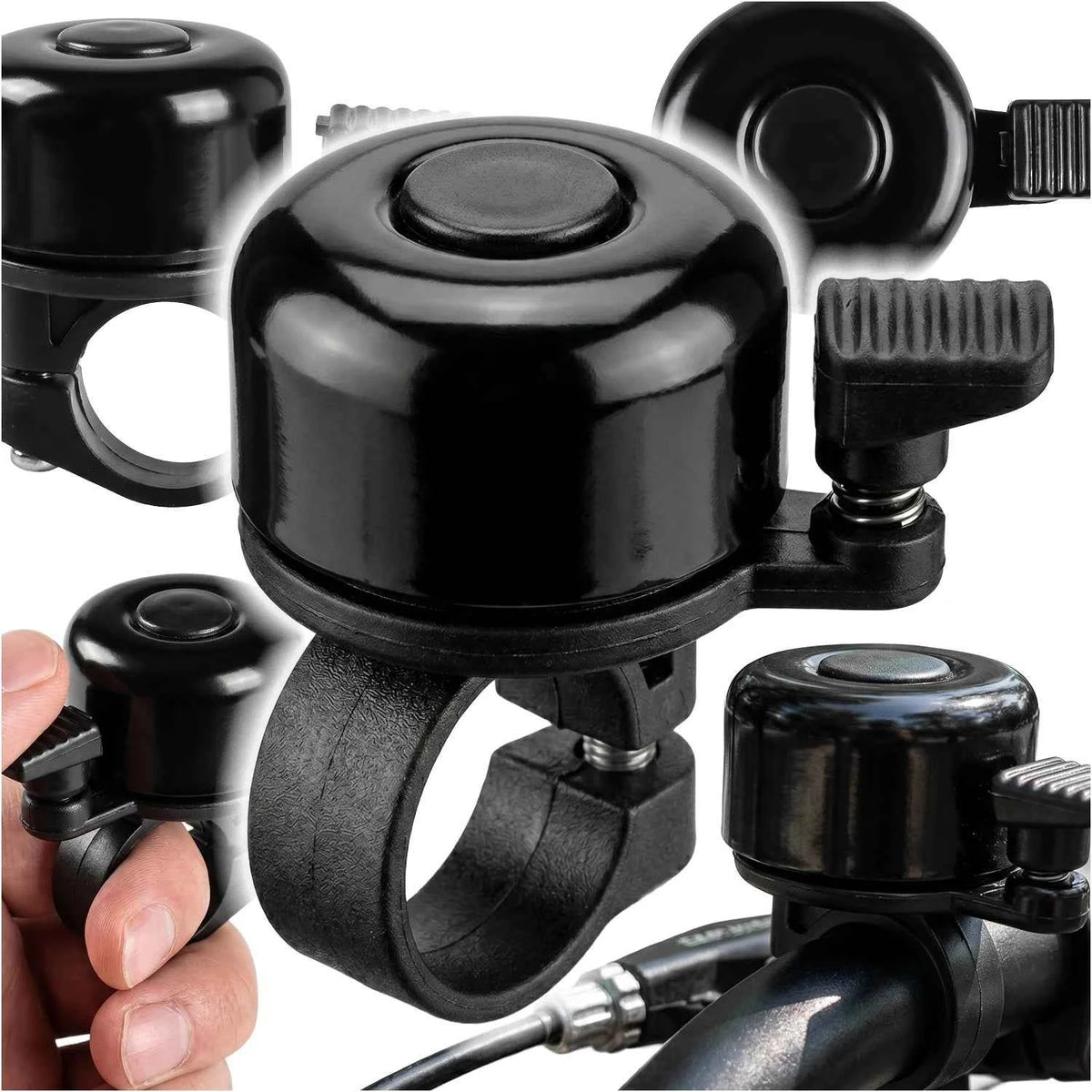 Loud Mechanical Bicycle Bell Black
