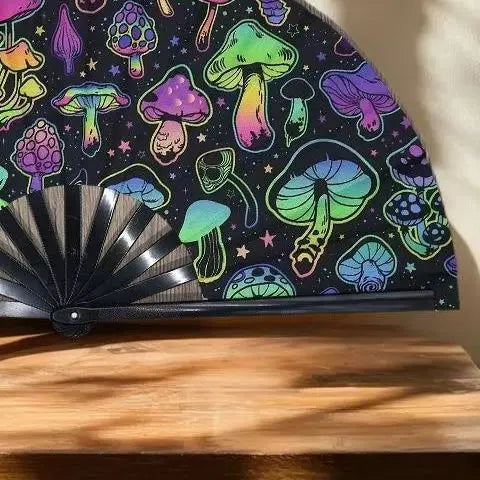 UV-Printed Bamboo Folding Performance Fan