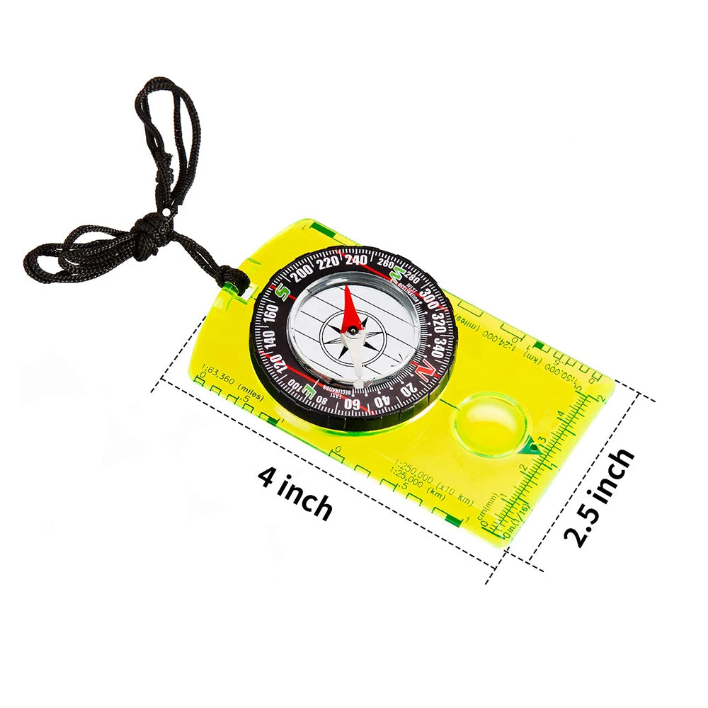 Map-Reading Compass with Lanyard