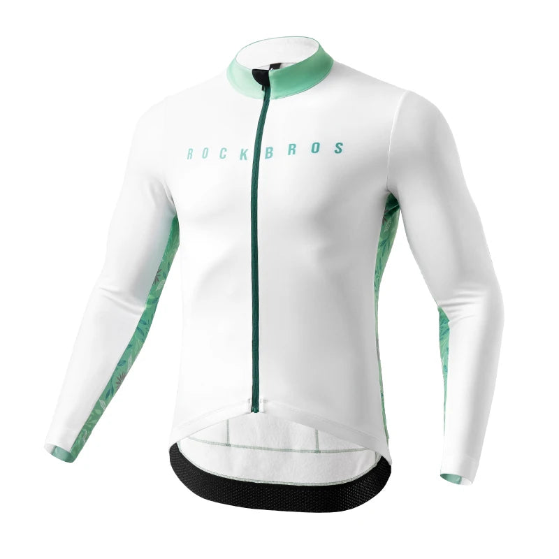 Men’s Windproof Thermal Cycling Jersey for Cold Weather Riding