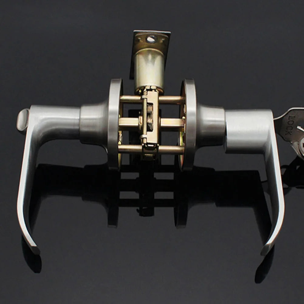 Keyed Door Lever Handle Set with 3 Keys