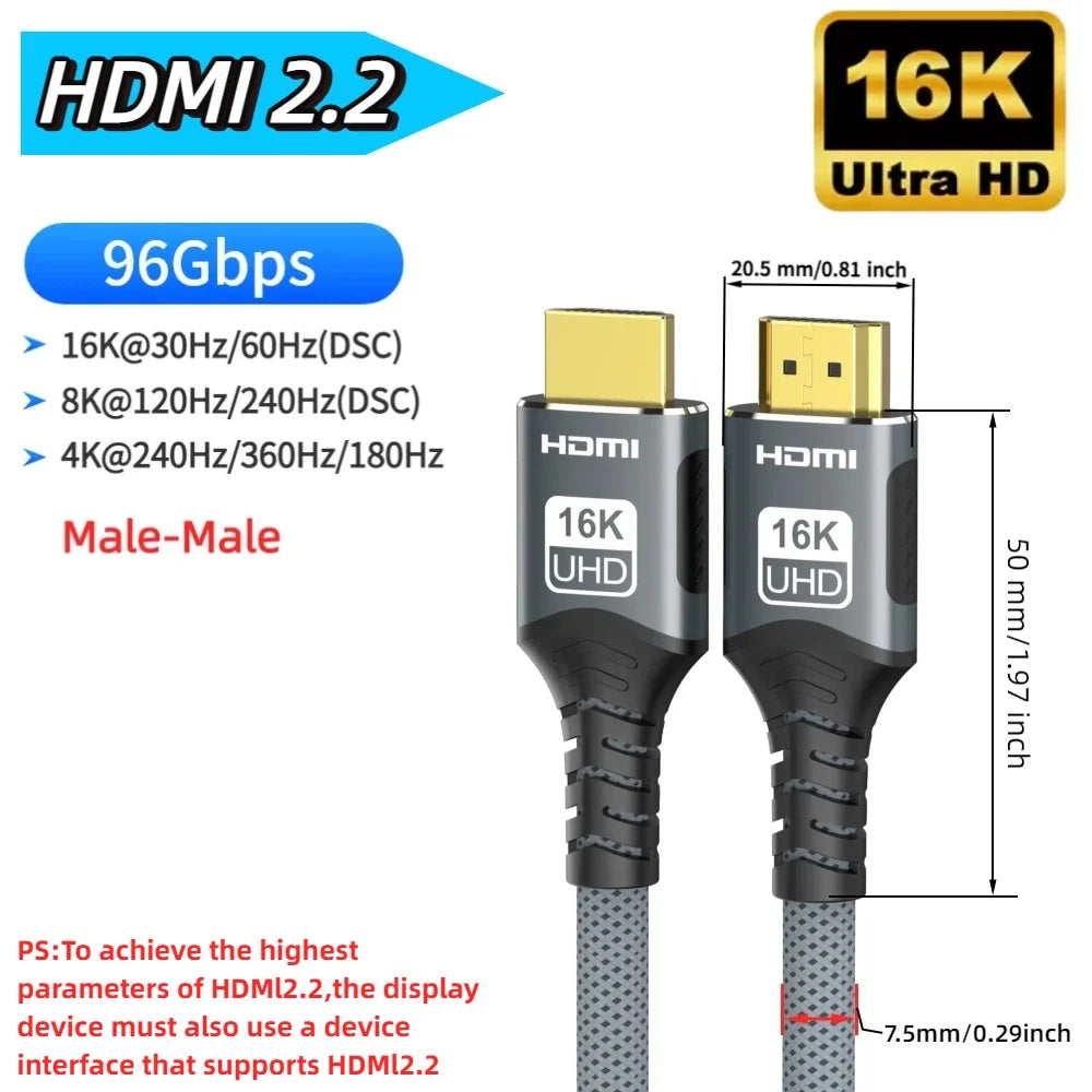 Kabel HDMI - různé verze a délky