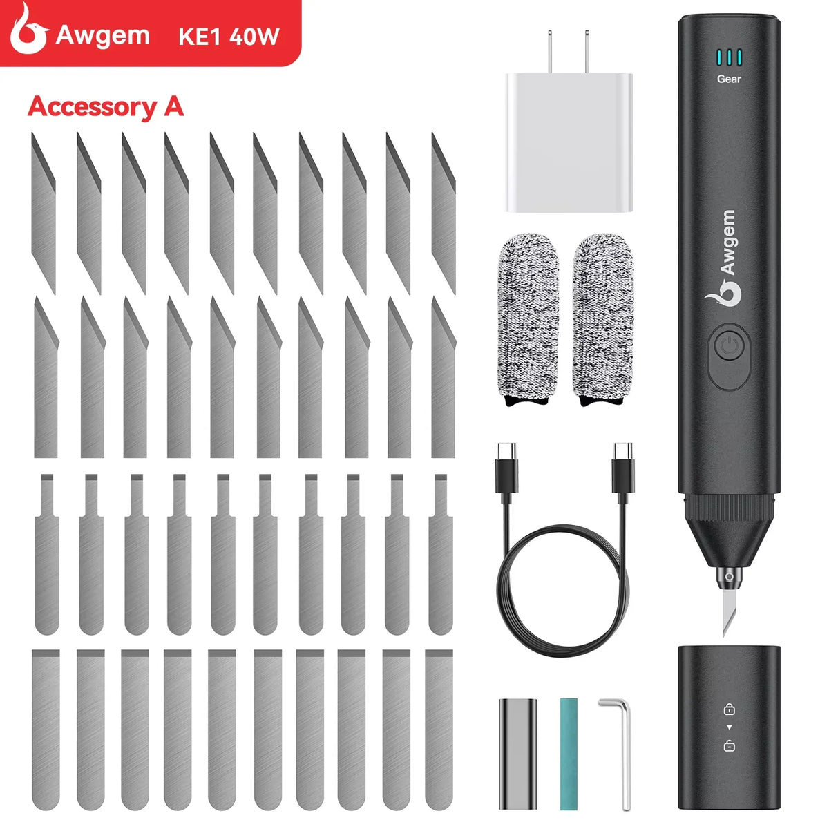 40kHz Handheld Ultrasonic Cutter Options