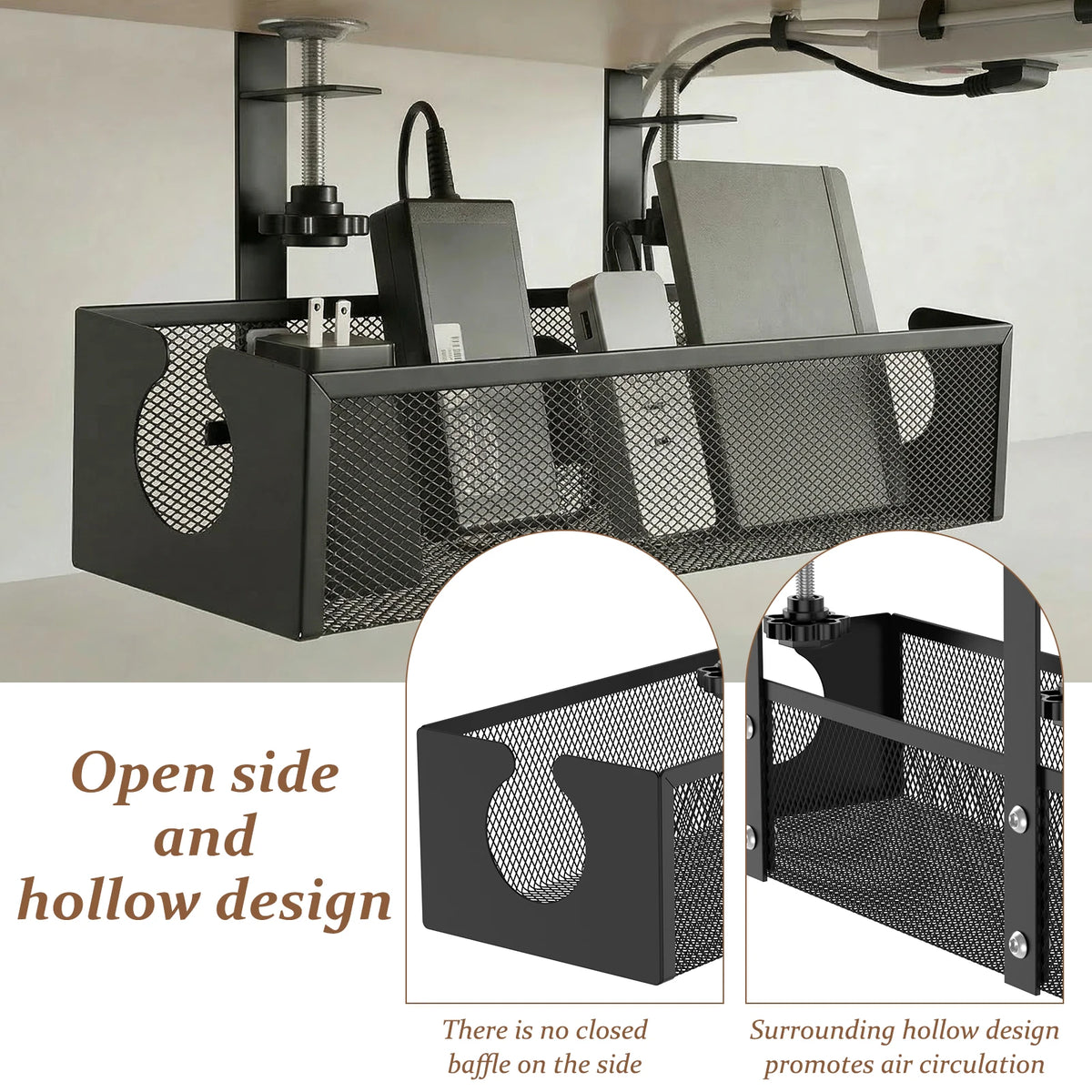 Clamp-On Carbon-Steel Cable Tray