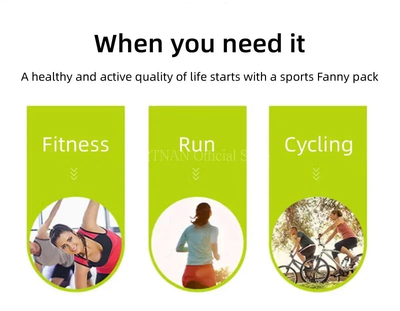 1pc Running Bag Women Waist bag Belt bag Men Sports Fanny Pack Mobile Phone Bag Gym Running Cell Phone Jogging Run Cycling Bag