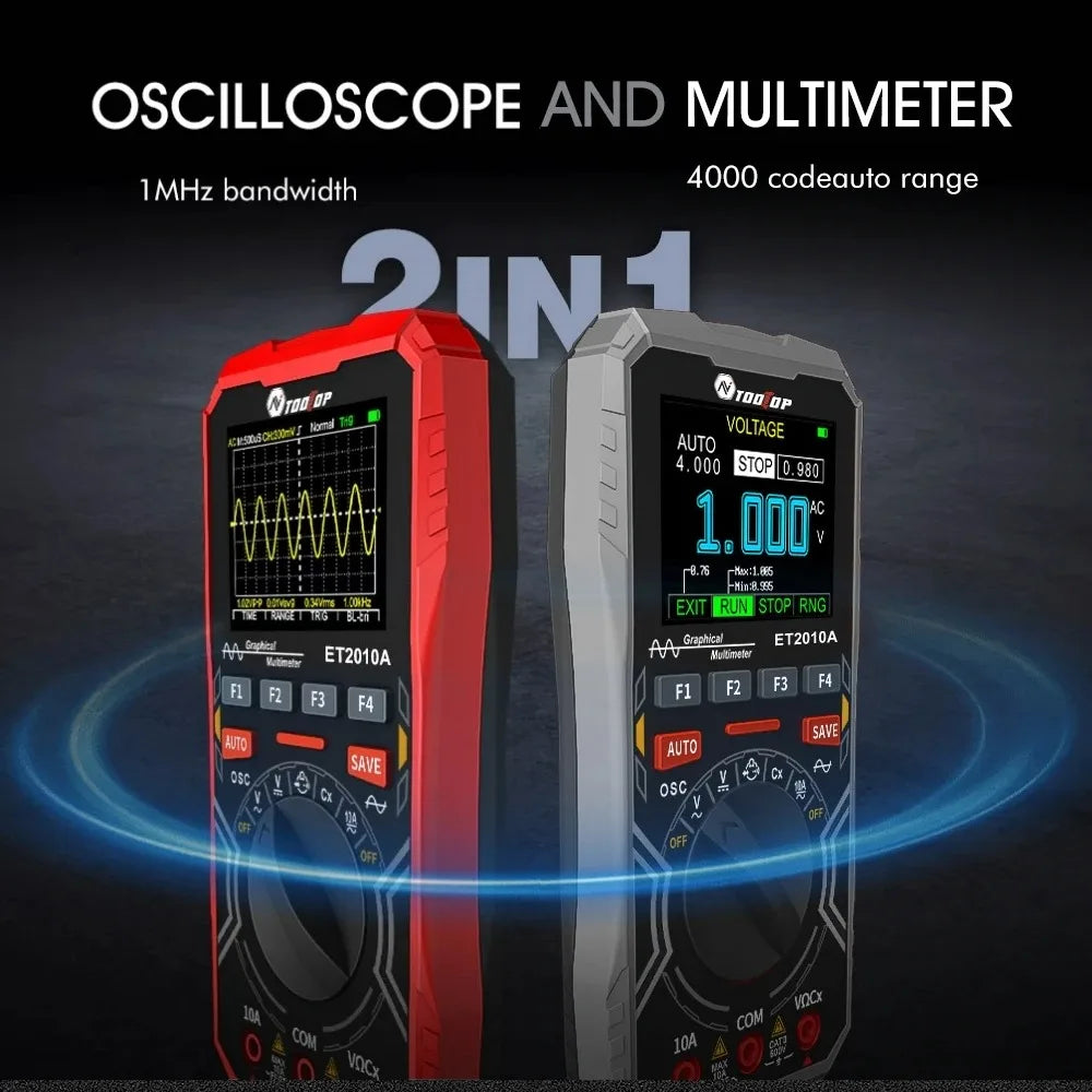 Oscilloscope multimètre portable ET2010A
