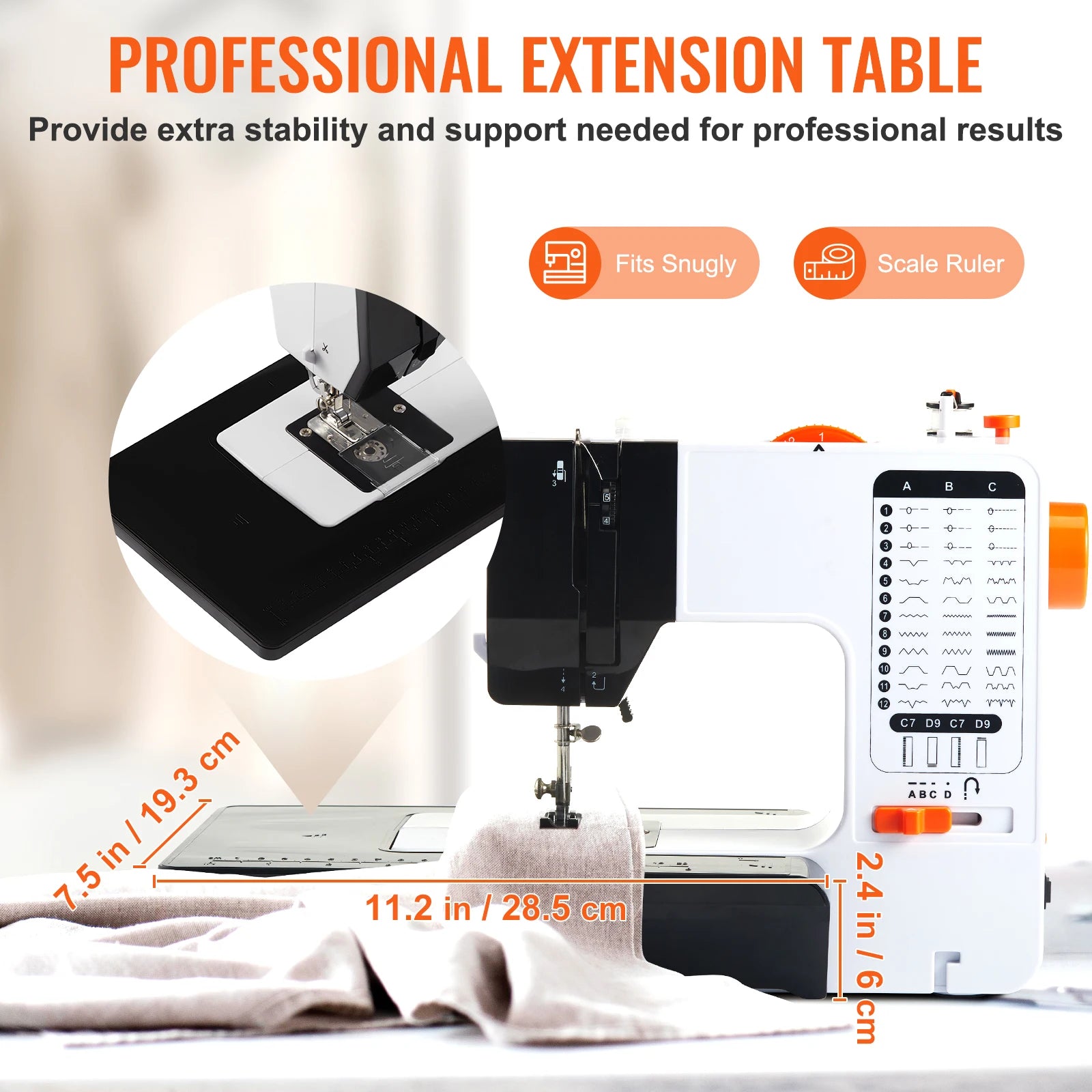 Portable Sewing Machine with 38 Stitches & Dual Speed Control