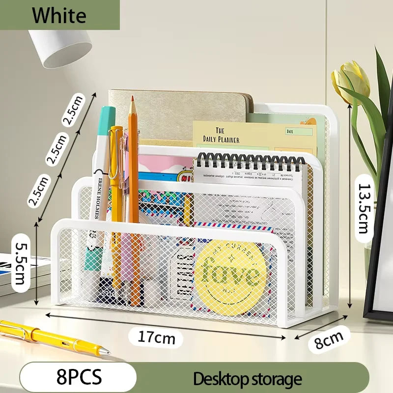 Metal Mesh Desktop Mail Organiser