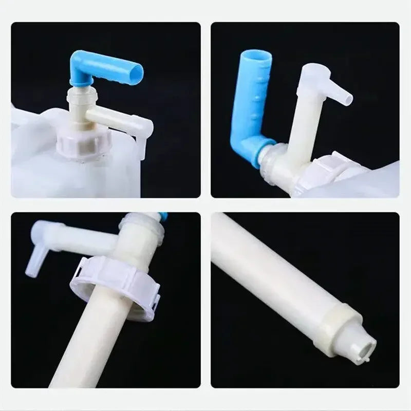 Manual Drum Liquid Transfer Pump, Blue