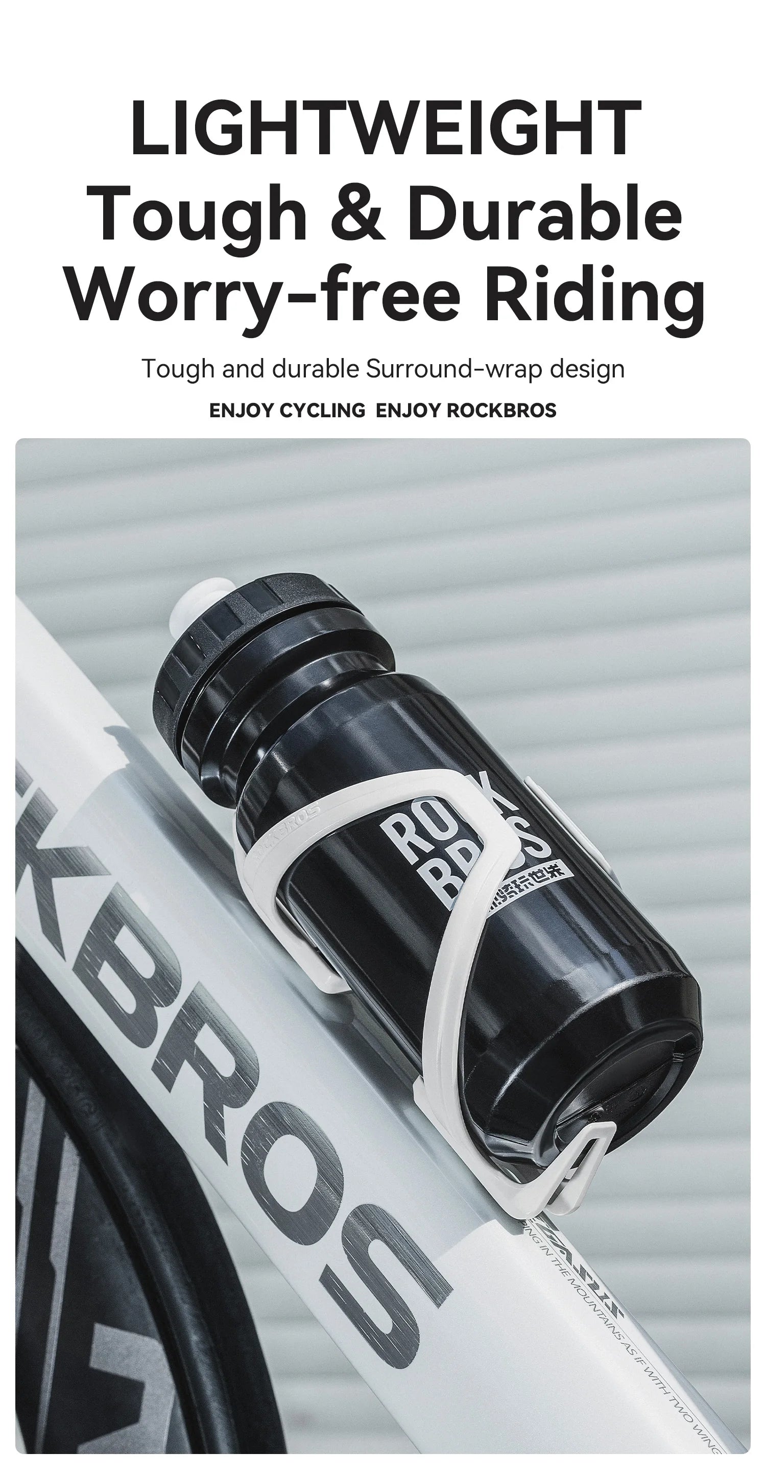 Lehký držák na cyklistickou lahev – bezpečný, pod 75 g
