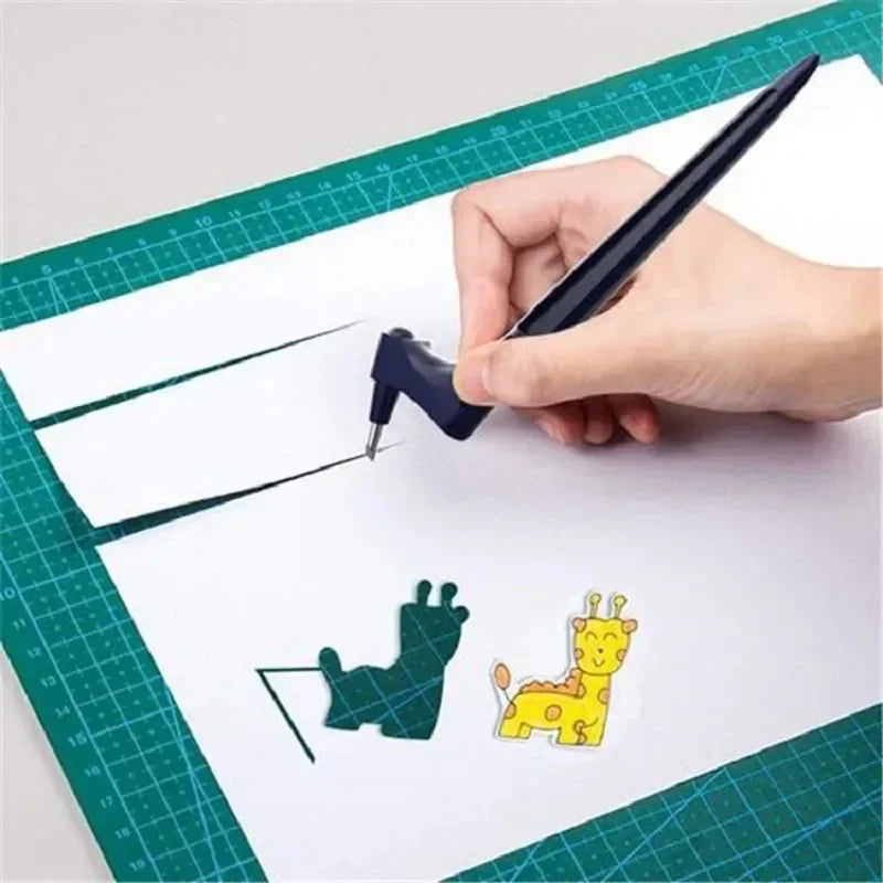 Bolígrafo de corte artesanal con hoja giratoria 360° para diseños DIY de precisión