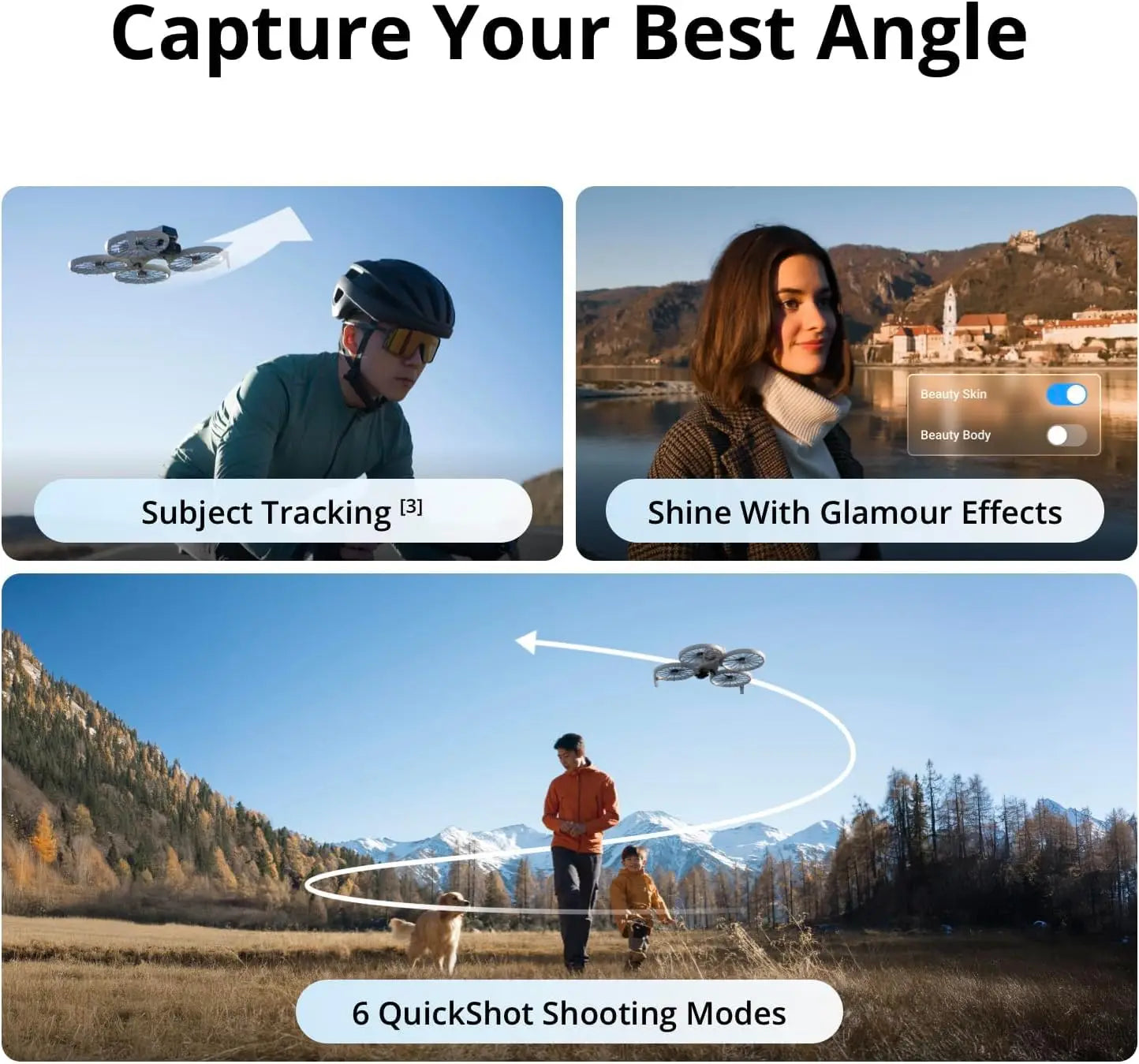 DJI Flip Camera Drone with 4K Stabilized Flight