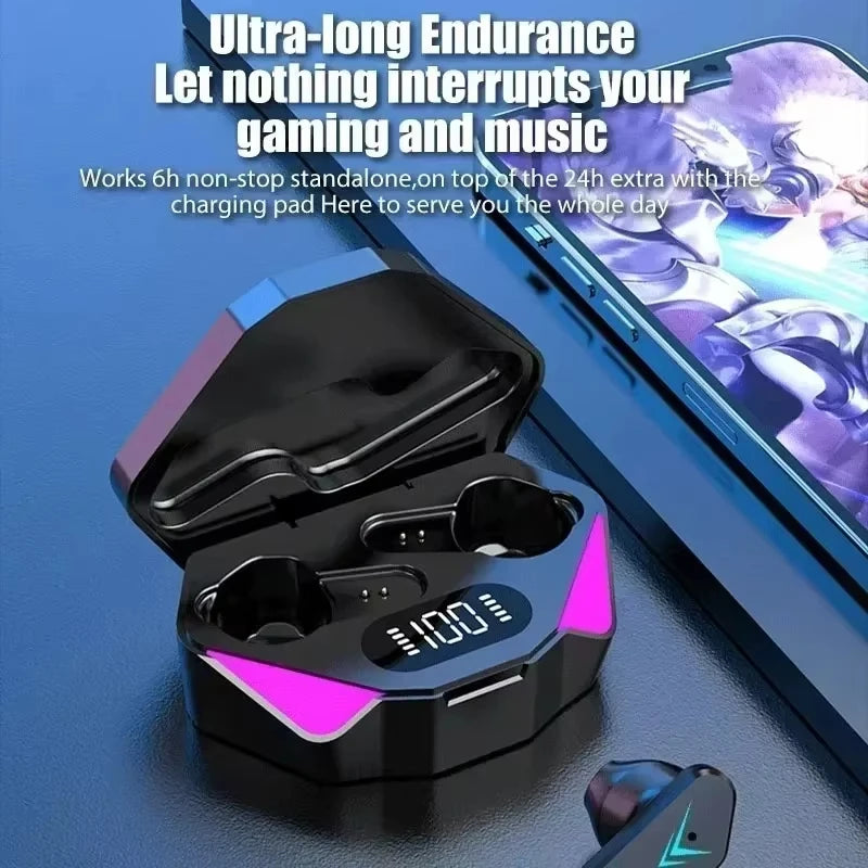 Bluetooth TWS Gaming Earphones with Low Latency and Mic