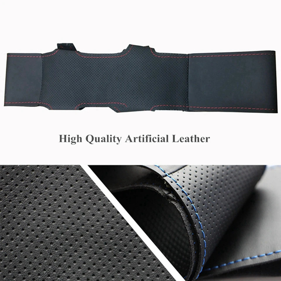 Testreszabás kézi varrás microfiber bőr autó kormányvédő kiegészítők Toyota RAV4 SUV 2019-2024 Avalon 2019-2022