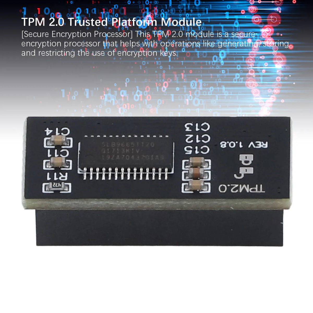 Módulo TPM 2.0, interfaz LPC de 20 pines, Windows 11