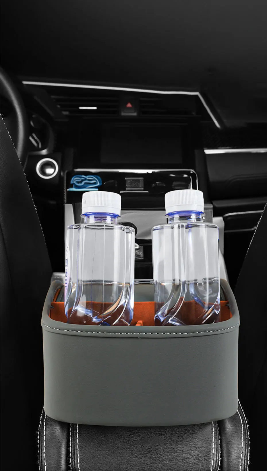 SEAMETAL 5 in 1 Storage Box Center Console Armrest Extension Organizer wtih Tissue Holder Cup Holder Universal Arm Rest Box