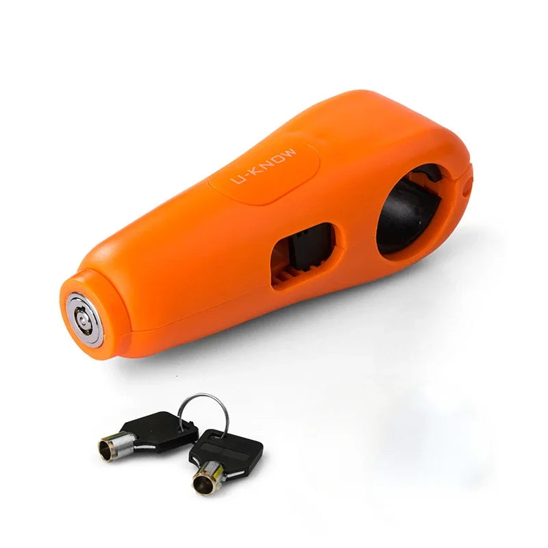 Handlebar Lock with 100 dB Alarm for Motorcycle and Scooter