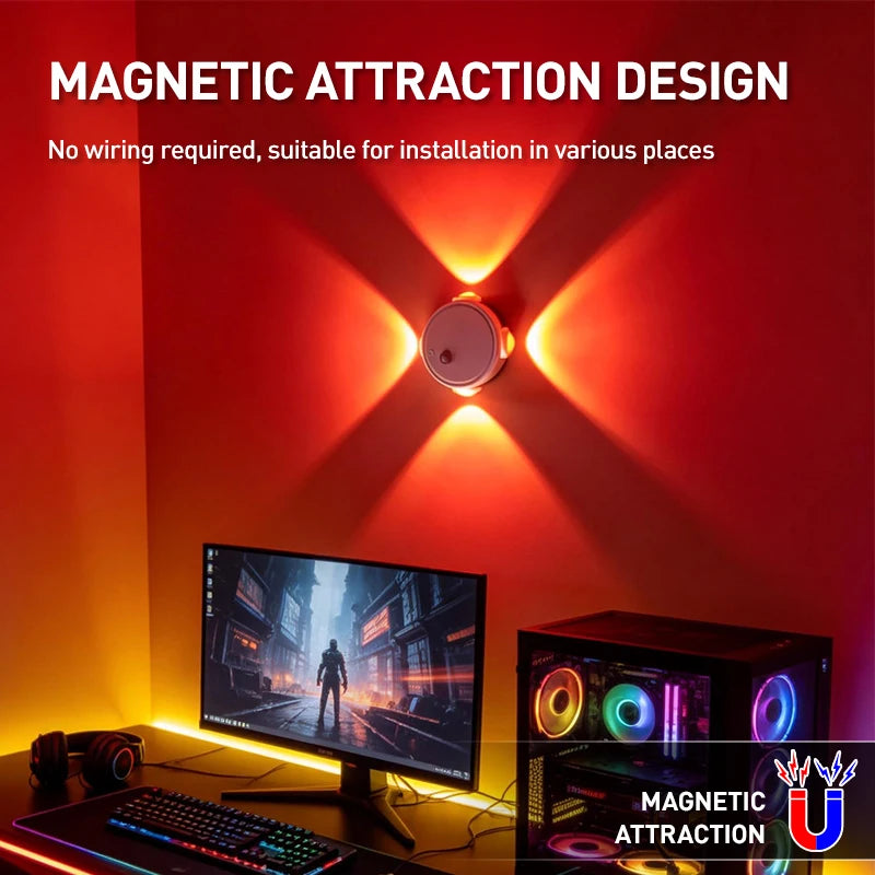 Rechargeable Magnetic Ambient Light - RGB Options