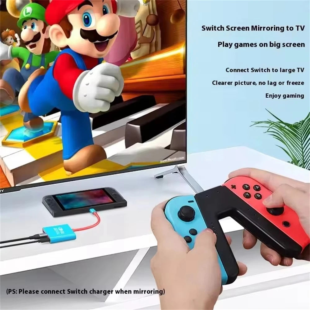 Adaptador portátil para ligar à TV, compatível com determinados modelos Switch