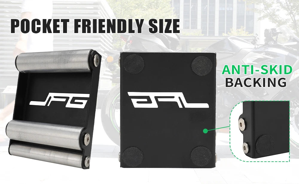 Motorcycle Universal Tire Cleaning Stand Tyre Wash Bracket Portable Chain Clean Durable Roller Ramp Lift For KTM Kawasaki Suzuki