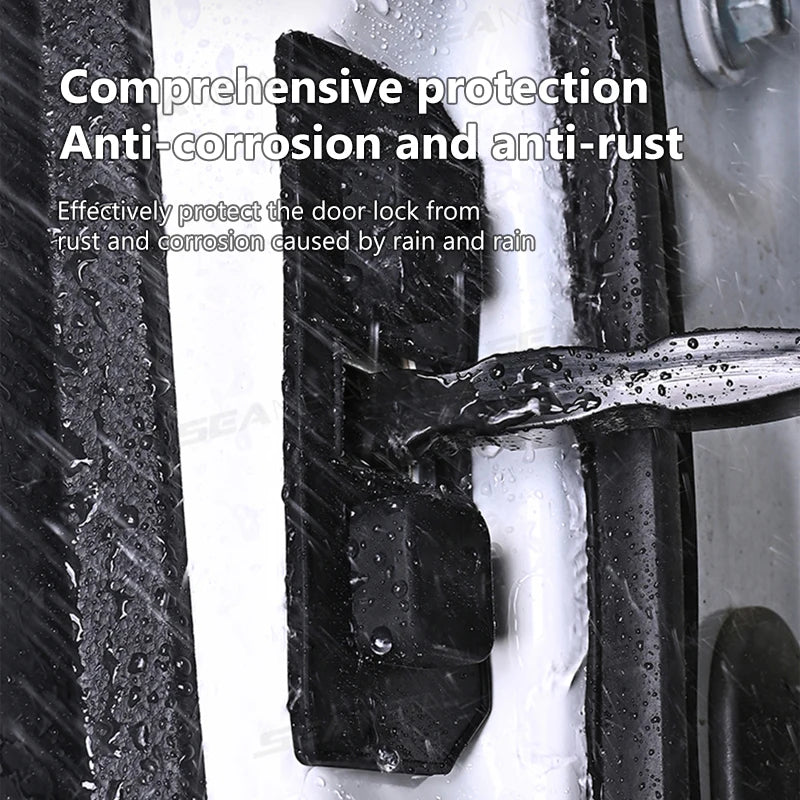 SEAMETAL 4Pcs Car Door Buffer Cushion Waterproof Self-Adhesive Silicone Shockproof Cushion Universal Car Door Shock Absorber