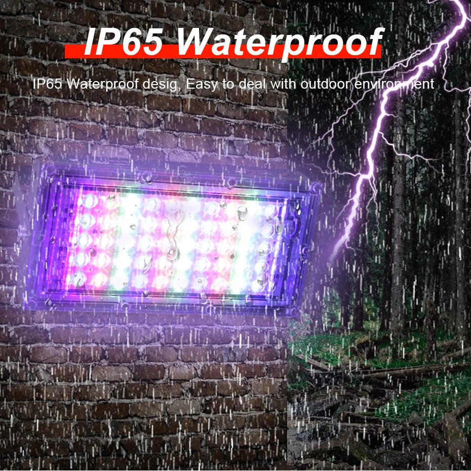 LED Flood Light 300W 100W 50W RGB Led Floodlight AC 220V 240V LED Street Lamp Waterproof IP65 Outdoor Lighting Led Spotlight