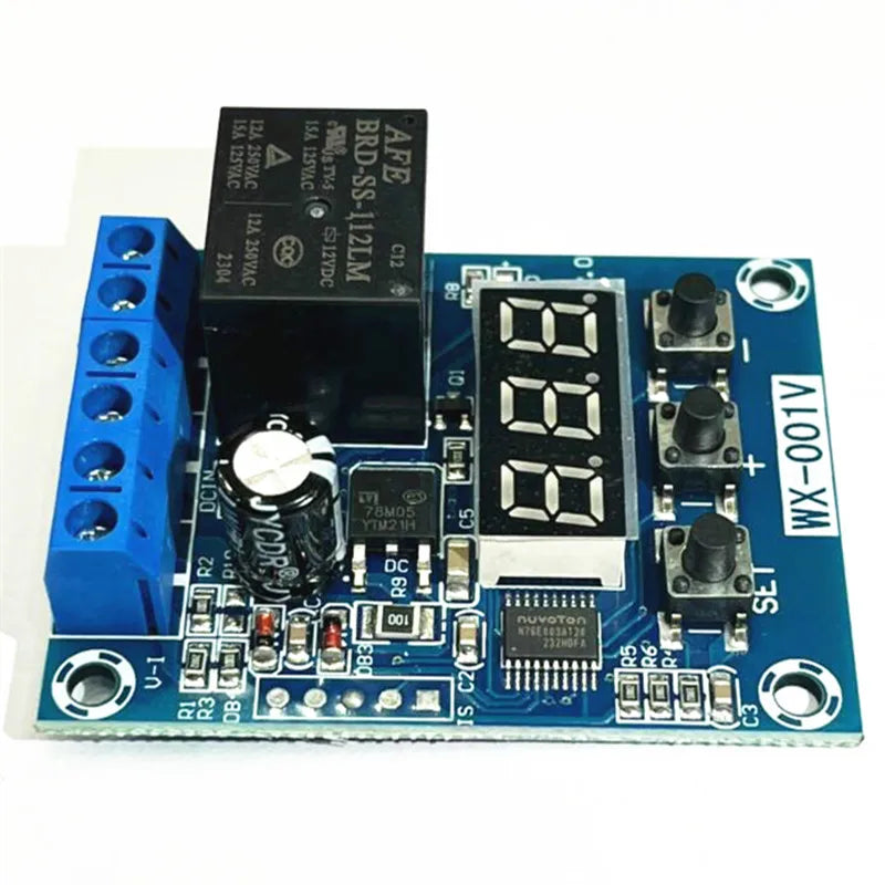 Monitor de tensão da bateria WX-001V com relé
