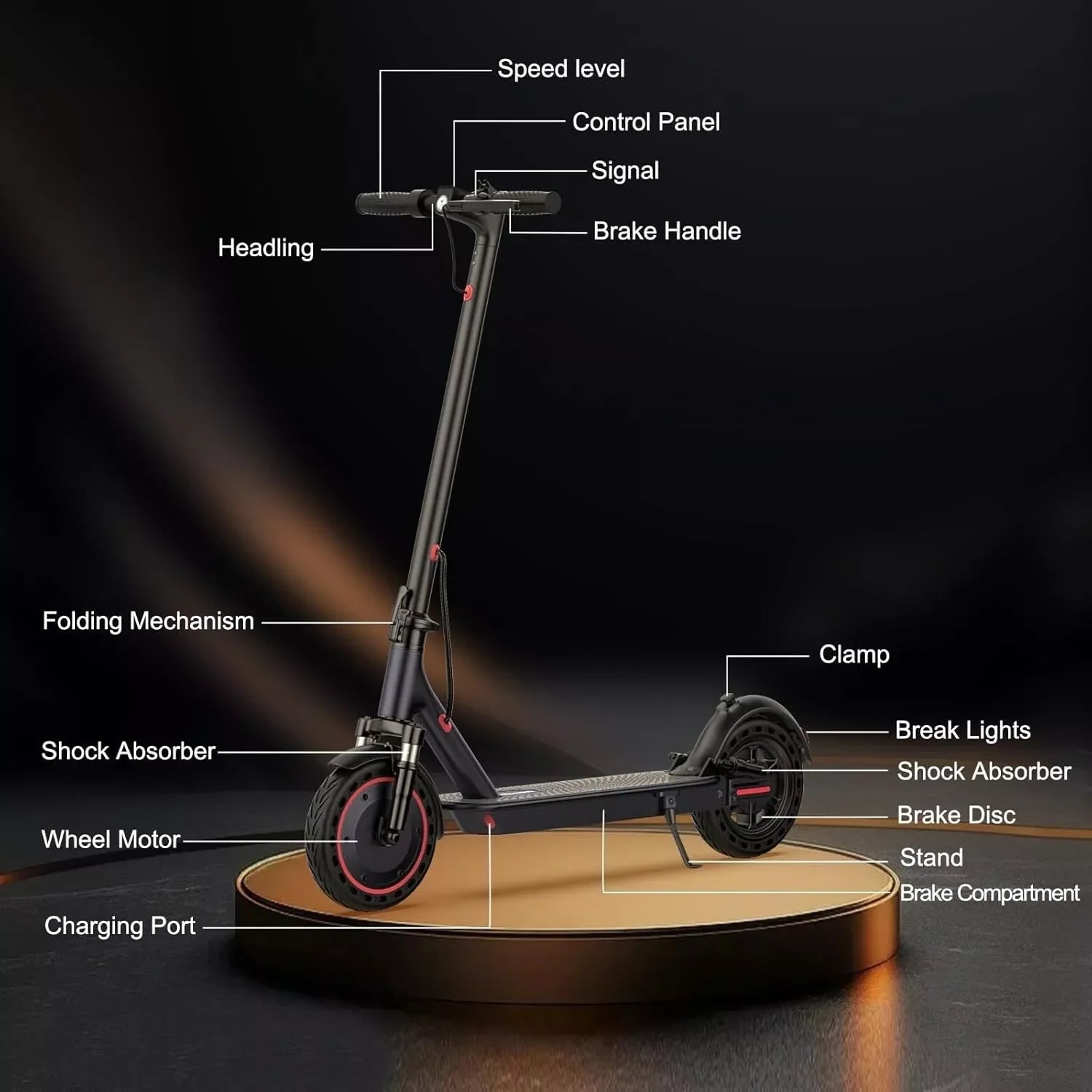 500W Electric Scooter 22MPH Foldable with App Control & Suspension