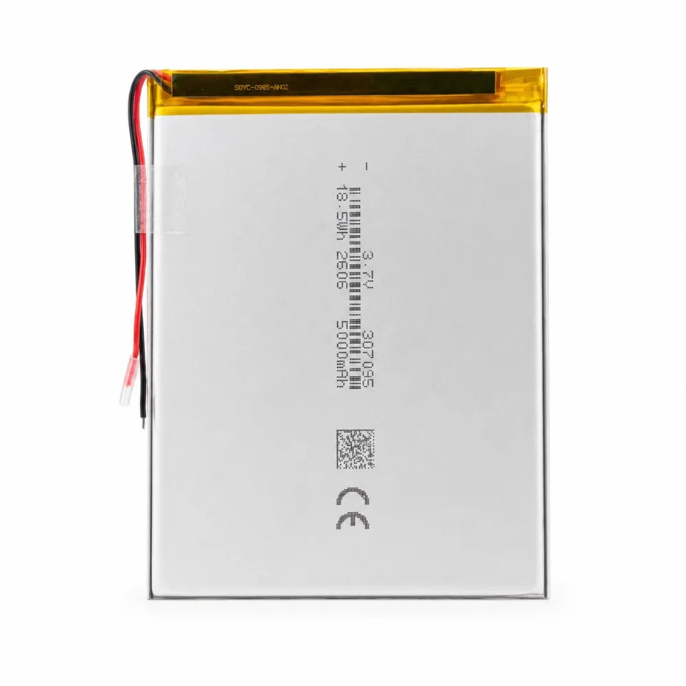Rechargeable 5000mAh 3.7V Li-Polymer Battery 307095/357095