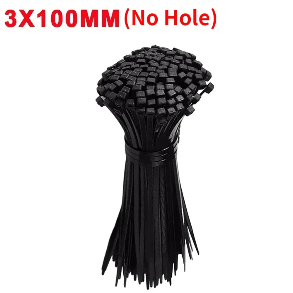Creative Nylon Cable Ties with Screw Hole Mount Self Locking Loop Wrap Bundle Ties Strap DIY Office Cables Wire Fasten Organizer