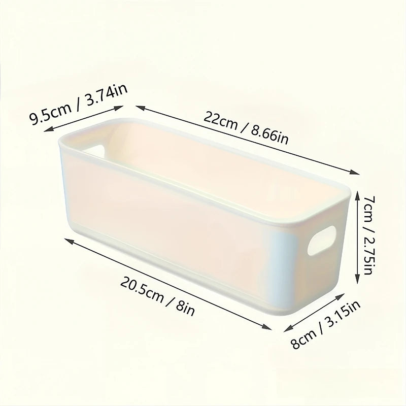 Stackable Rectangular Storage Box for Drawers and Wardrobes
