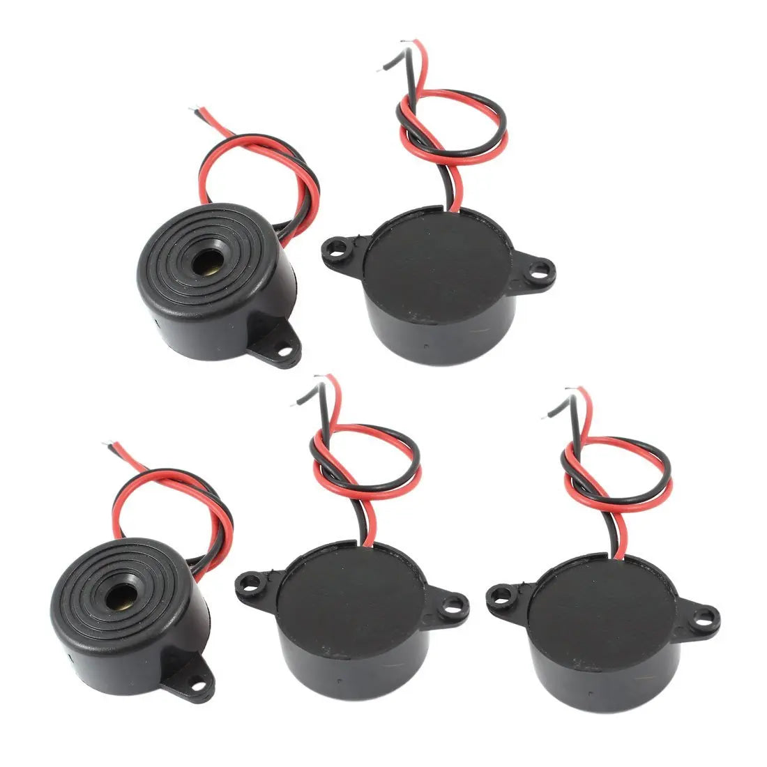 Aktive DC-piezo-buzzere, 3–24V, pakke med 5