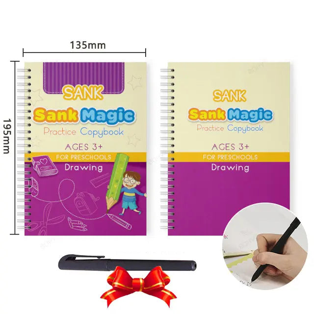 Grooved Handwriting Practice Books, Language Options