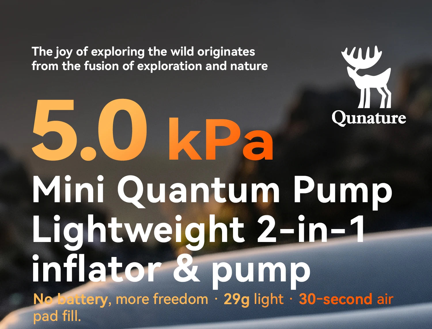 Lightweight 5kPa Mini Air Pump for Camping Mats and Tubes