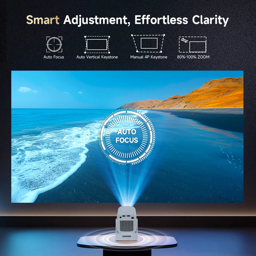 Magcubic Android 11 330ANSI HY310 проектор 4K Native 1080P Auto Focus Native Dual Wifi BT5.4 Air Mouse Voice Home Outdoor филм