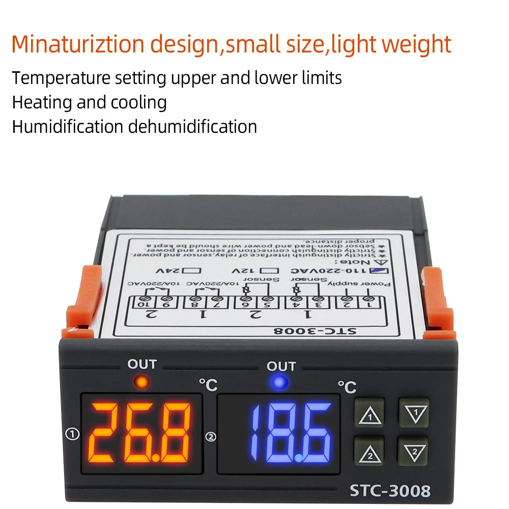 STC-3008 Dual-Relay Temperature Controller