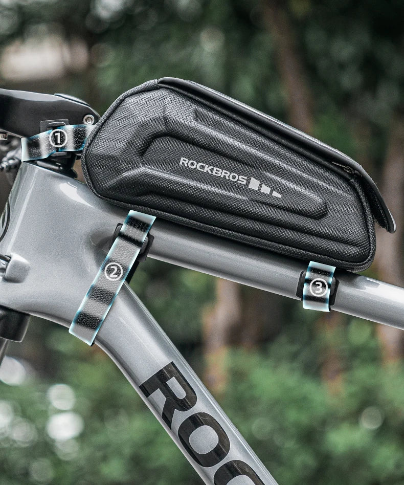 1.7L Waterproof Bike Frame Bag with Touchscreen