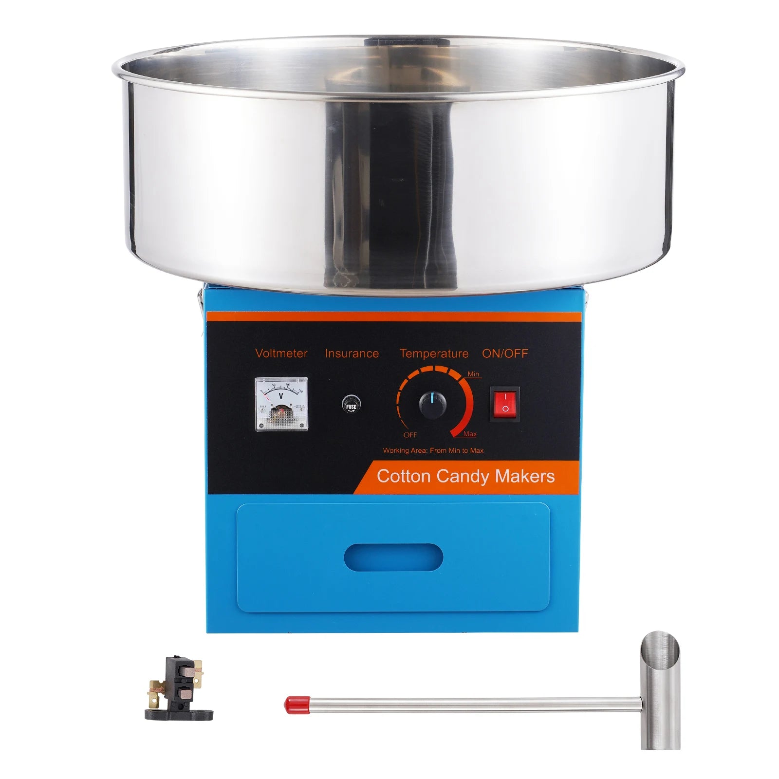 Electric Cotton Candy Machine 1000W Commercial Floss Maker