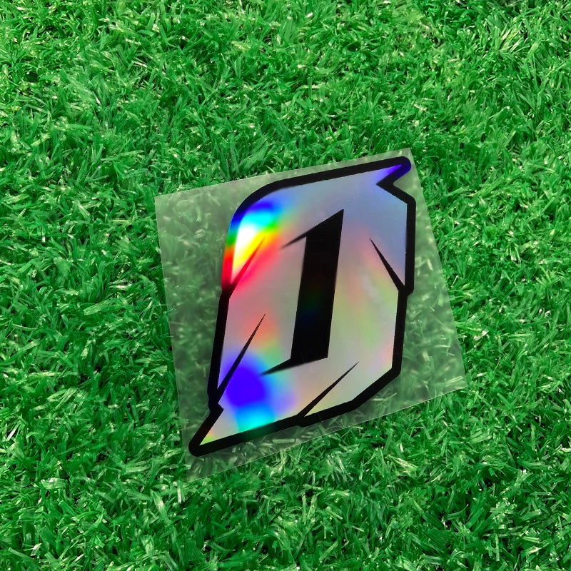 1PC Laser Number Motorcycle Stickers Waterproof Motorbike Fuel Tank Electric Scooter Bicycle Decoration Durable Vinyl Decals