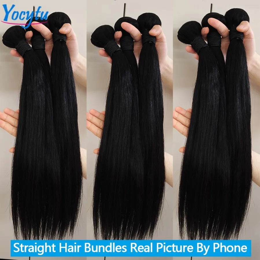 20 20 20 Inch Straight Human Hair Bundles – 100% Human Hair